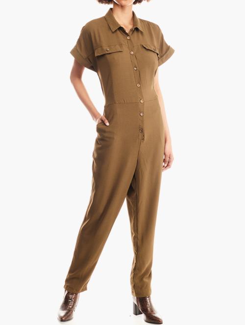 RFO Olive Green Cargo Jumpsuit