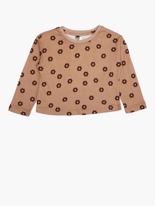 RFO Girls Mocca Floral Tee