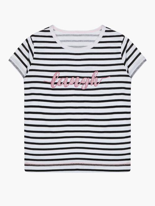 RFO Boys Black Striped Aop Tee