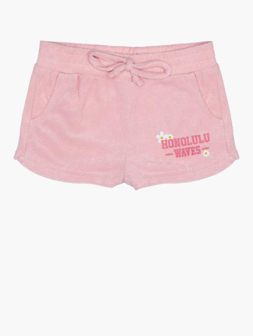 RFO Girls Pink Graphic Shorts 