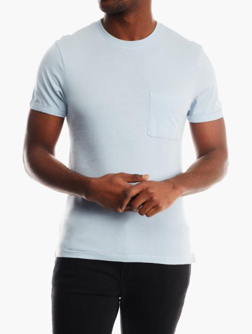 RFO Pale Blue Roll Up Sleeve Tee