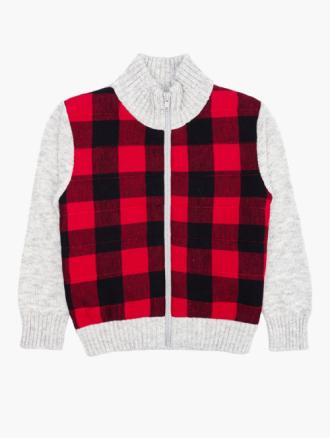 RFO Red Check & Grey Wool Jacket