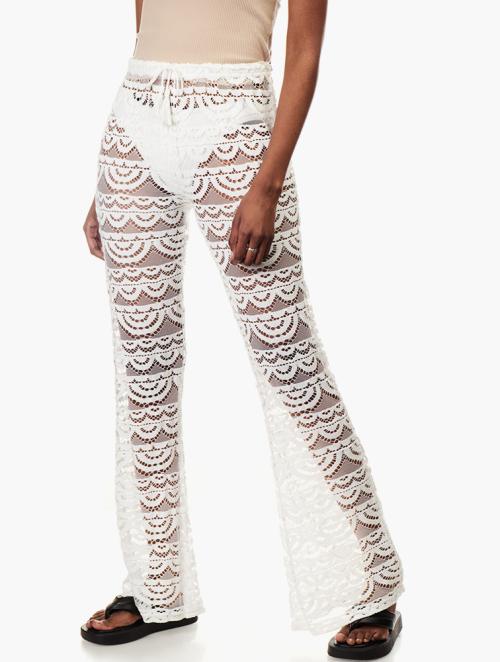 RFO  White Lace Bell Pants 