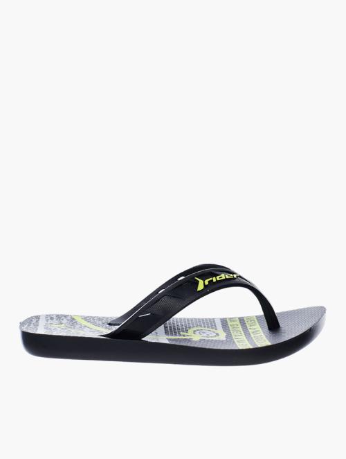 Rider Black & Yellow Street Flip-Flops