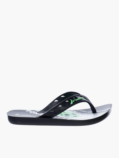 Rider Black & Green Rider Street Flip-Flops