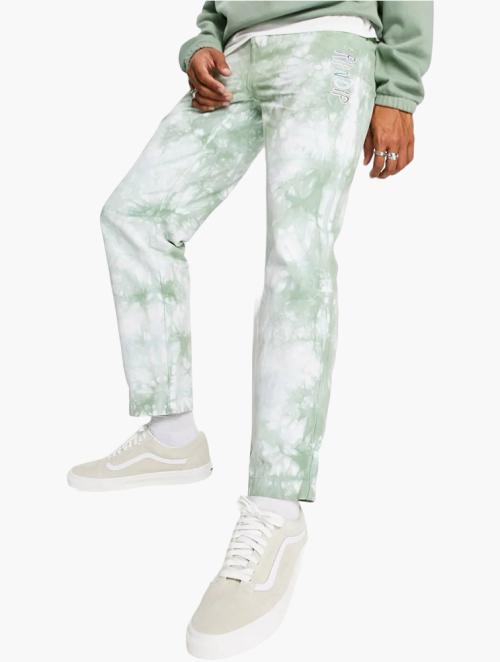 Rip N Dip Green & White Tie Dye Og Prisma Casual Trousers