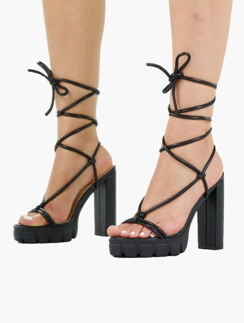 Rock & Co Black Movida 1 Strappy High Heel Sandals