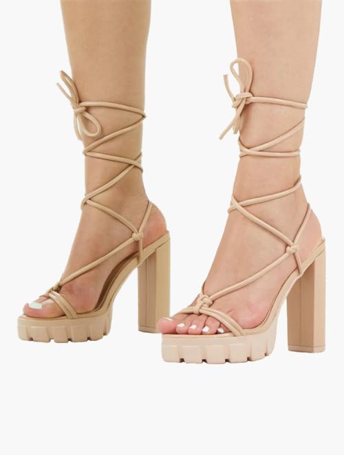 Rock & Co Nude Movida 1 Strappy High Heel Sandals