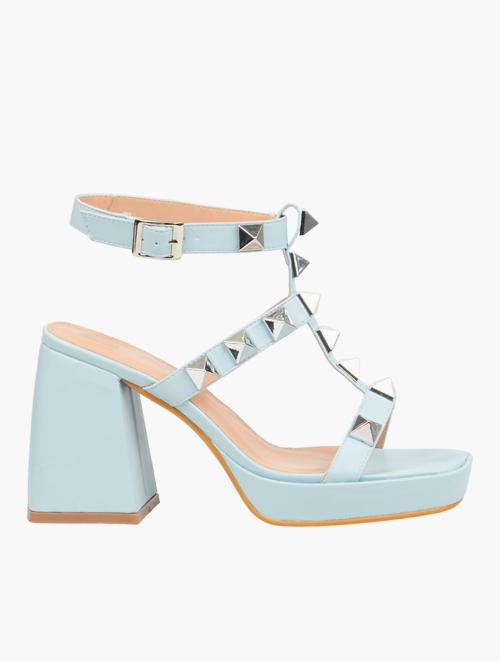 Rock & Co Blue Naked 3 Faux Leather Studs Sandals