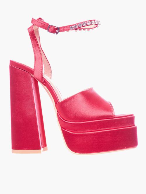 Rock & Co Pink Sachi 13 Satin Sandals