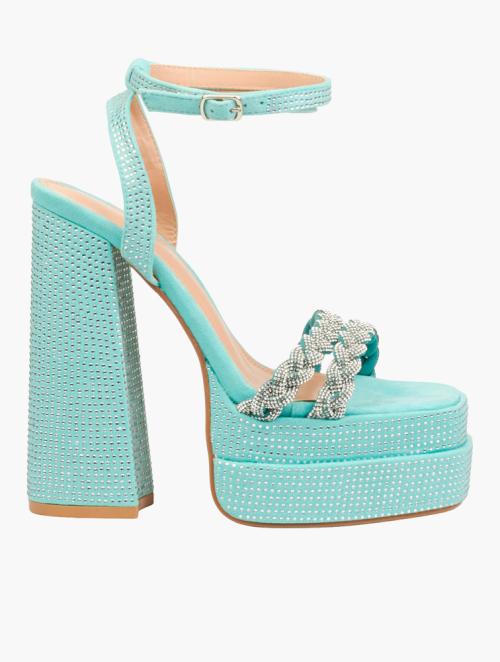 Rock & Co Teal Sachi 15 Diamante Sandals