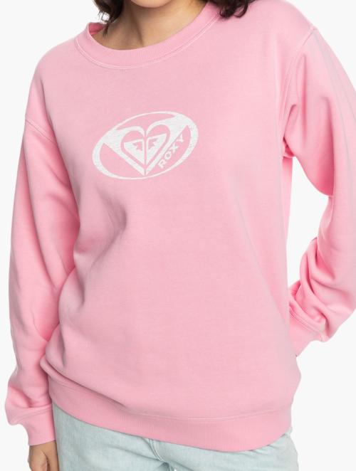 Roxy Pink Long Sleeve Crew Neck