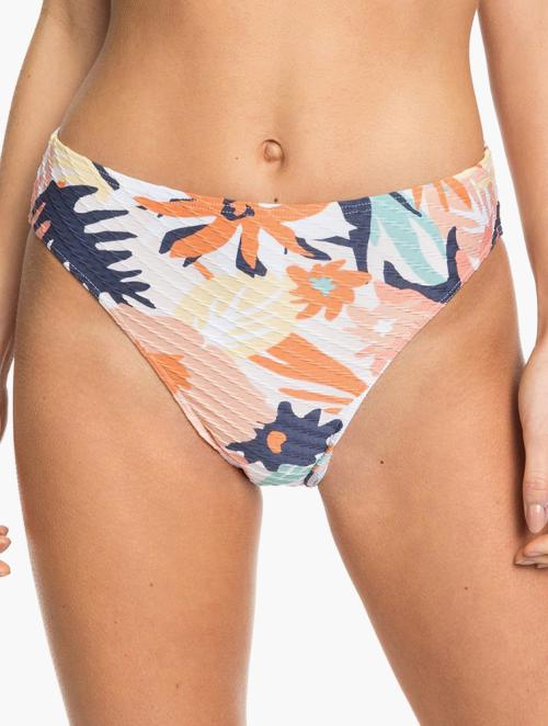 Roxy Peach Blush Swim The Sea High Leg Bikini Bottoms