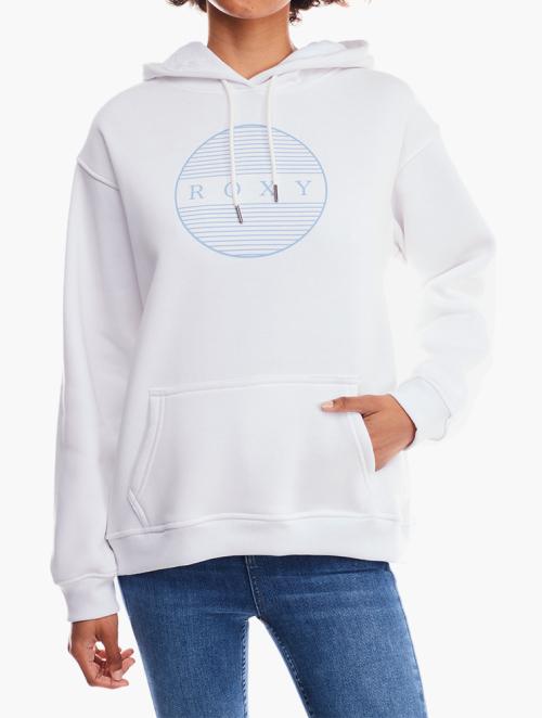 Roxy White Long Sleeve Hoodie