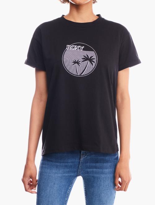 Roxy Black Graphic Print T-Shirt