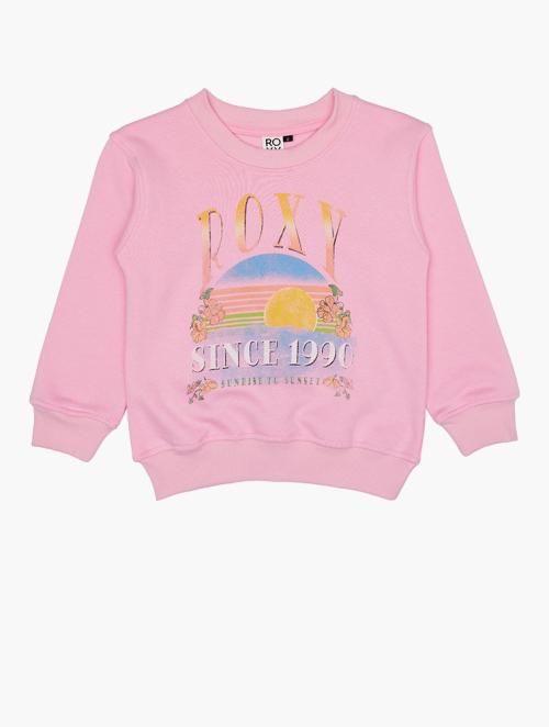 Roxy Pink Classic Crew Neck