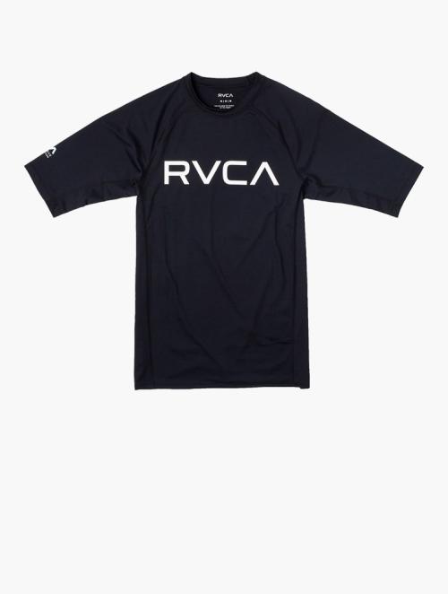 RVCA Older Boys Black Short Sleeve Rashguard