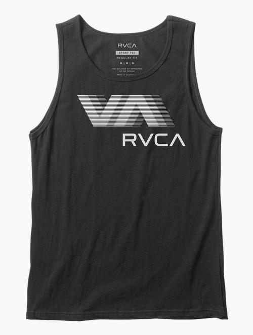 RVCA Boys Black Graphic Sleeveless Top