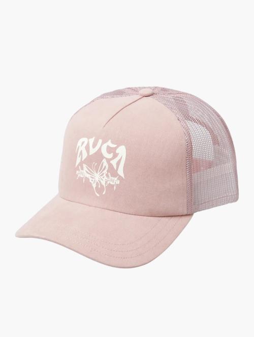 RVCA Pink Branded Strapback Hat
