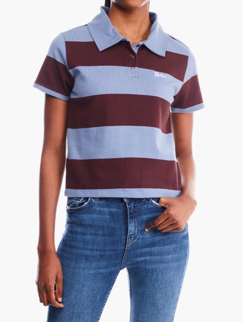 RVCA Replay Cropped Polo Tee