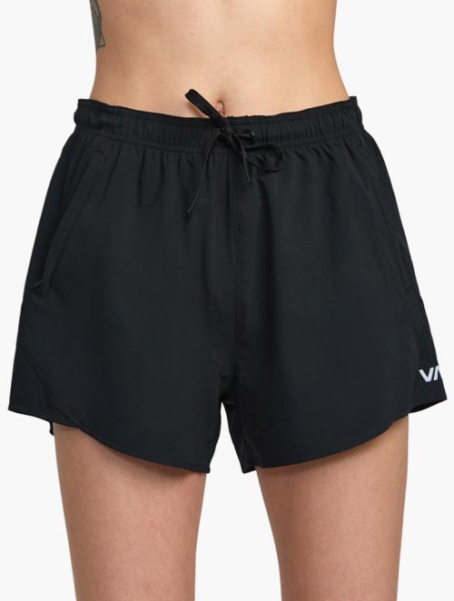 RVCA Black Va Essential Yogger Sport Shorts