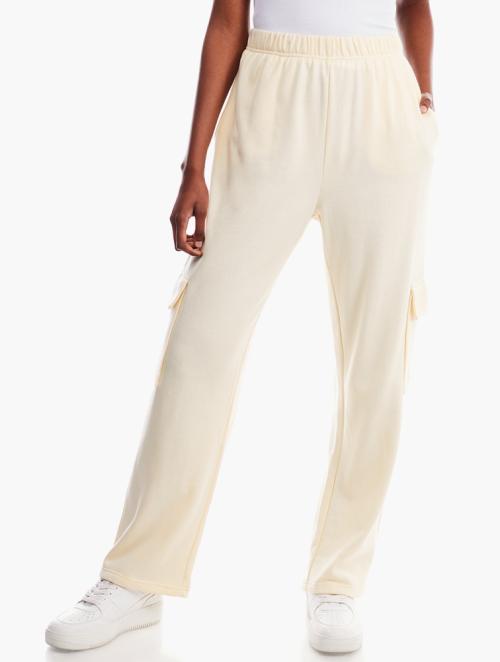 RVCA Cream Cargo Sweatpants