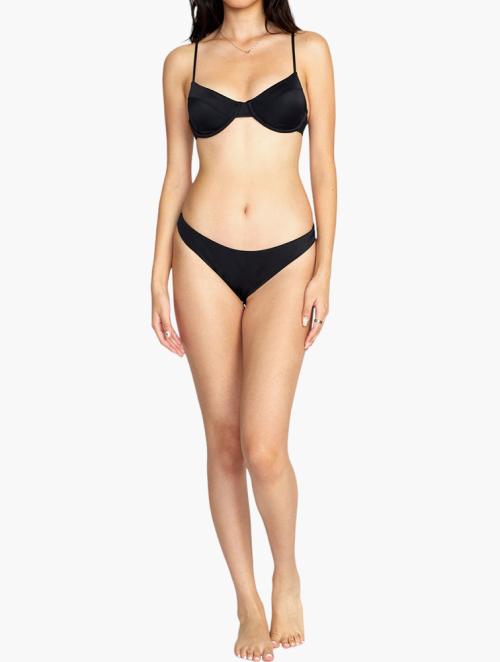 RVCA Black Solid Underwire Bikini Top