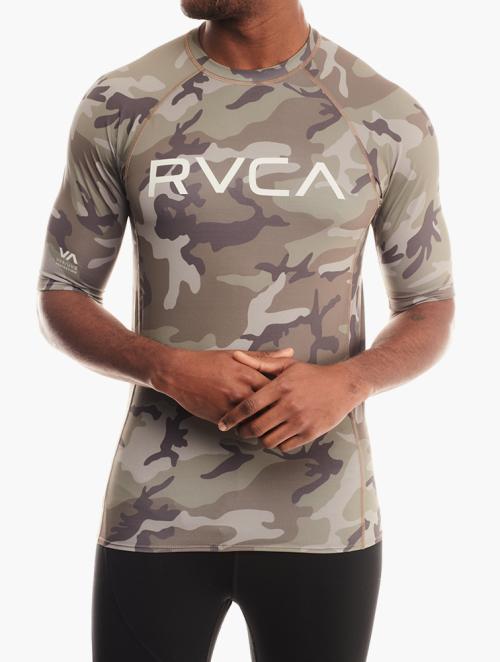 RVCA Camo 3/4 Sleeve Rashguard