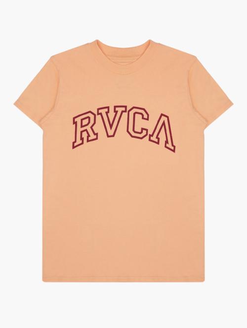RVCA Light Peach Teamster Boy Tee