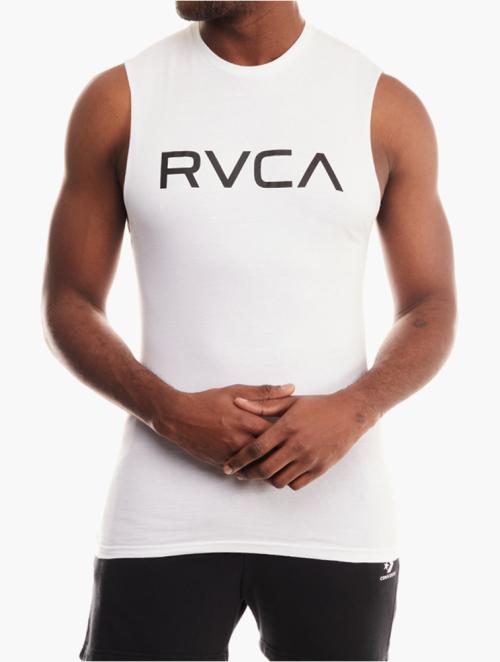 RVCA Wash Black Logo Muscle Sleeveless Top