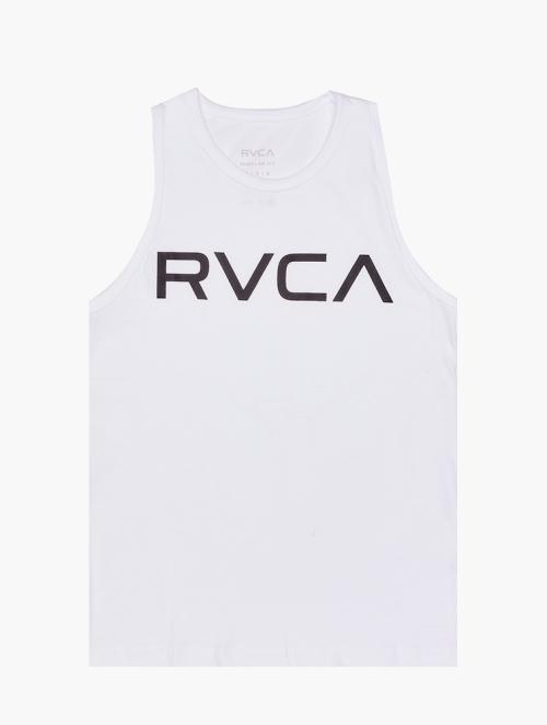 RVCA Boys White Big RVCA Tank Top