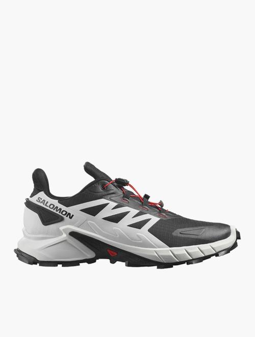 Salomon Black, White & Fiery Red Supercross 4 Trainers