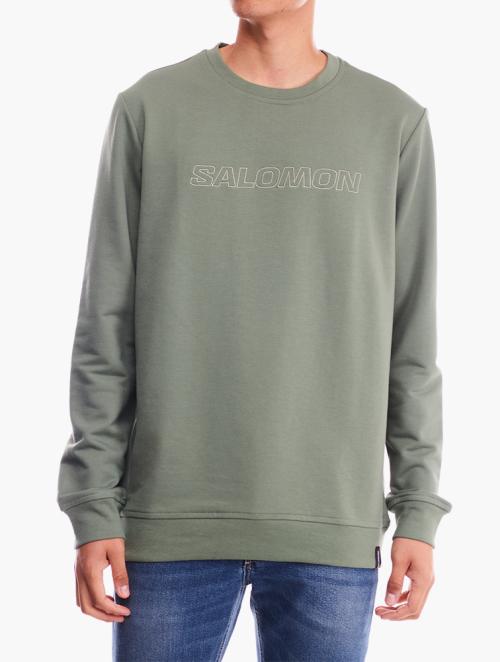 Salomon Green Original Long Crew Neck