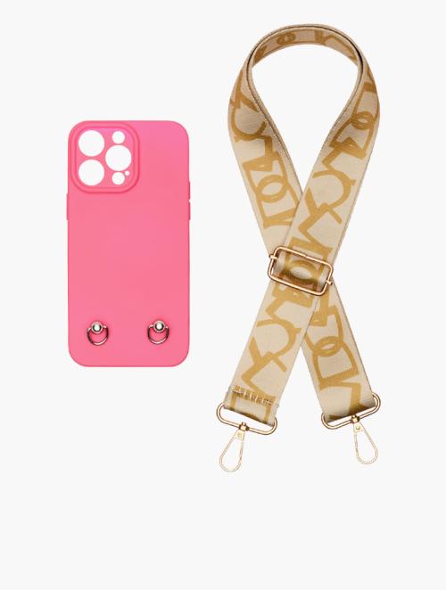 Scotty Bags & Co. Magenta The Sassy Phone Case With Guitar Strap