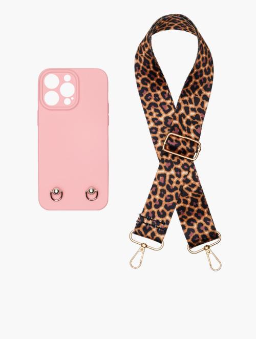 Scotty Bags & Co. Pink The Sassy Phone Case With Guitar Strap