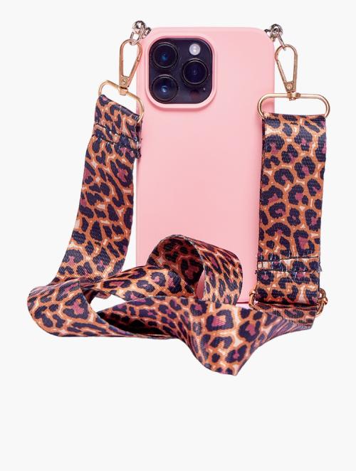 Scotty Bags & Co. Pink The Sassy Phone Case With Guitar Strap