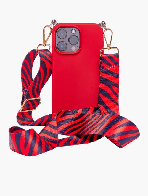 Scotty Bags & Co. Red The Sassy Phone Case With Guitar Strap