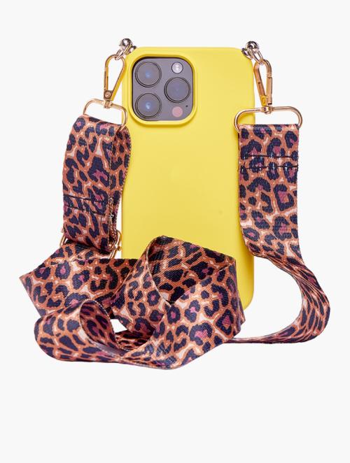 Scotty Bags & Co. Yellow The Sassy Phone Case With Guitar Strap