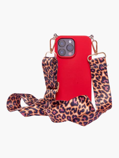 Scotty Bags & Co. Red The Sassy Phone Case With Guitar Strap