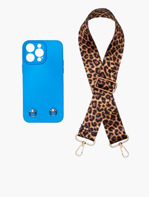 Scotty Bags & Co. Blue The Sassy Phone Case With Guitar Strap