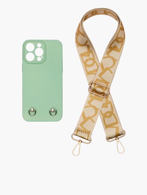 Scotty Bags & Co. Turquoise The Sassy Phone Case With Guitar Strap