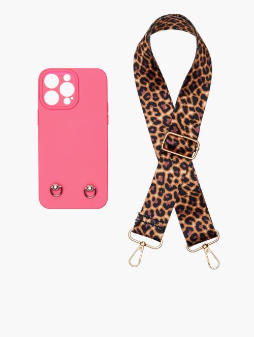 Scotty Bags & Co. Magenta The Sassy Phone Case With Guitar Strap