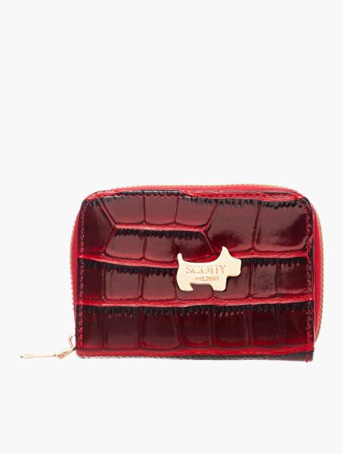 Scotty Bags & Co. Lipstick Red The Cali Patent Croc Cardholder Purse