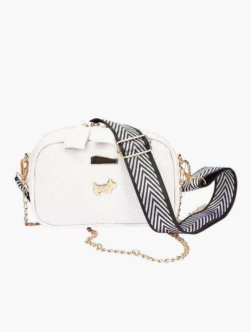 Scotty Bags & Co. Ice White The Mitera Crossbody With Guitar Strap