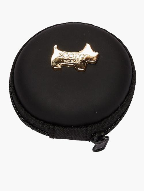 Scotty Bags & Co. Midnight Black Round The Scotty Buds Protector Case