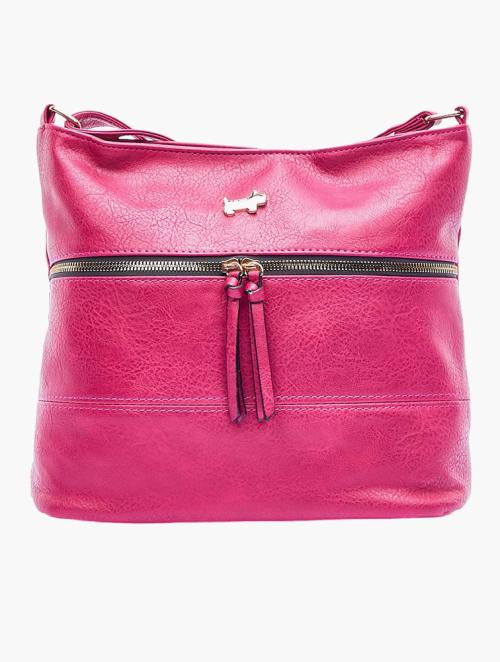 Scotty Bags & Co. Magenta The Gianna Hobo With Adjustable Strap