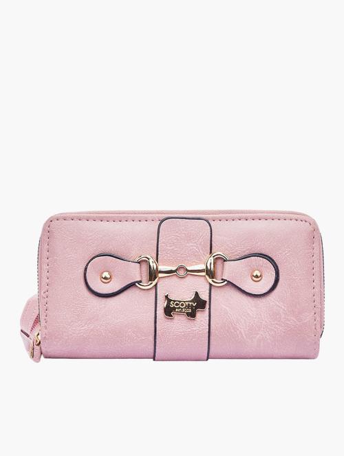 Scotty Bags & Co. Blush Pink The Andiamo Double Zipper Purse With Strap