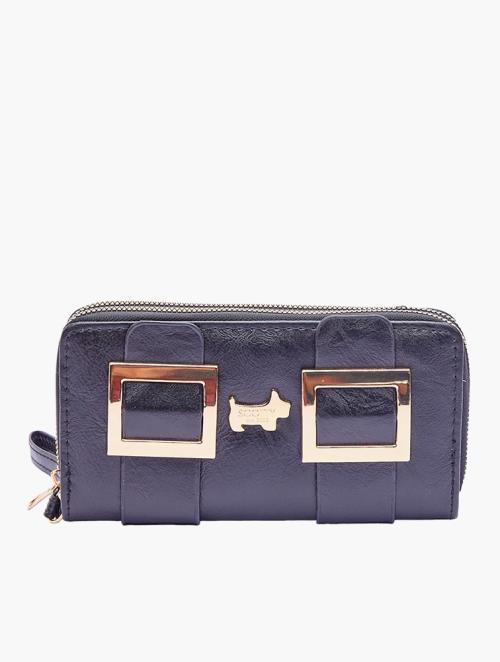 Scotty Bags & Co. Midnight Black The Halsey Double Zipper Purse With Strap