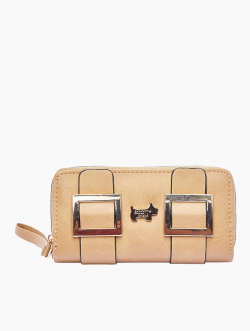 Scotty Bags & Co. Ipanema Sand The Halsey Double Zipper Purse With Strap