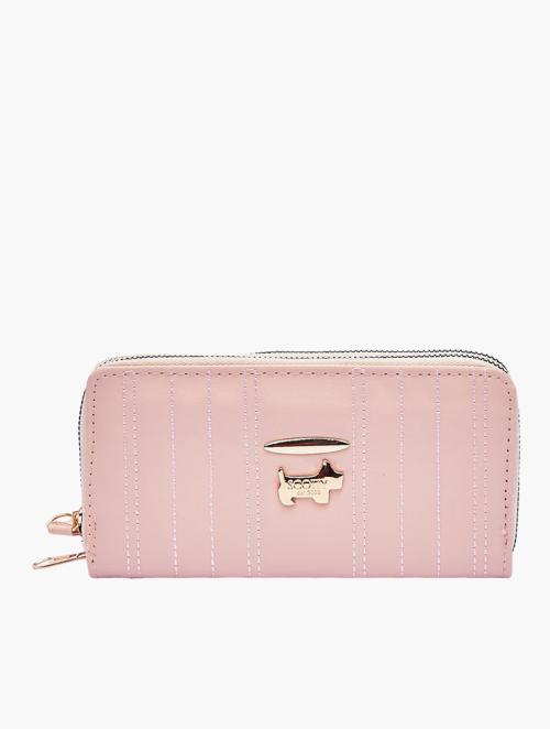 Scotty Bags & Co. Blush Pink The Rafaella Double Zipper Purse With Strap